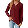 Women's Blouses Long Sleeve T Shirt Fashion V Collar Tops Womens For Work 3x Workout Women Summer