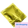 Wholesale 100pcs/lot Simple 7.5x10cm Zipper Top Mylar Bag Reclosable Aluminum Foil Zip Lock Package Food Sample Bags