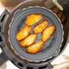 Utensili da forno riutilizzabili Friggitrice ad aria riscaldata in modo uniforme Accessori per teglia in silicone Tappetino per cottura a vapore per alimenti Migliora il calore