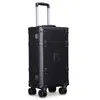 LeTrend Retro P Leren Rolling Bagage Set Spinner Hoge capaciteit Trolley Hoogwaardige luxe Koffer Wielen Cabine Reistas trolley Tassen, Bagage Accessoires Lugg