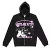 Herren Hoodies Sweatshirts Y2K Zip up Hoodie Mann Stern Brief Druck Grafiken Goth Sweatshirt Frau Harajuku Grunge Gothic Langarm Übergroße Jacke Ins 230725