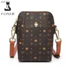 FOXER Vegan Cuir Animal Prints Filles Épaule Sac À Bandoulière Vintage Messenger Sac Femmes Voyage PVC Dames Mini Téléphone Portable Sac L230704