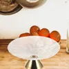 Tigela para armazenamento de canecas Tigela para sobremesa Bandeja de jantar Decoração de mesa Vidro Moderno Frutas Cerâmica Suporte para bolo Decorativo Tigelas para servir doces