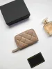 럭셔리 C 패션 디자이너 여성 카드 소지자 접힘 플랩 클래식 패턴 캐비어 램스 스킨 도매 흑인 여자 작은 미니 지갑 지갑 색상 조약돌
