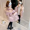 Piumino 2023 Autunno Inverno Giacca per ragazza con cappuccio Caldo per bambini Ragazza Capispalla invernale Cappotto 4-14 anni Bambini Adolescente Cotone Parka Outift HKD230725