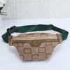 Mode Herren Fanny Pack Frau Designer Gürtel Tasche Voller Buchstaben Luxus Bauchtasche Casual Taille Taschen Gold Schnalle Brust Bauchtasche