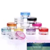 Partihandel Square Bottom Cream Burs Clear Plastic Makeup Sub-Botling, Empty Cosmetic Container, liten provmask Canister 100st/Lot