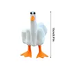 Decoratieve objecten beeldjes grappig eendje hars beeldje ambachtelijke decoratie sculptuur ornament decor middelste standbeeld huis housewarming geschenk 230724