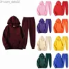 Men's Tracksuits Men's Tracksuits Men And Women Sports Suit Autumn Winter Leisure Solid Color Hooded Sweater Pants 3 Piece Tuxedo Suits Z230726