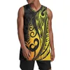 Herren-Tanktops Polynesian Tribal Tongan Totem Tattoo Tonga Prints Reversible Mesh Performance Athletic Basketball Team Uniformen