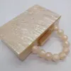 Torby wieczorowe Pearl Green Nude Color Acryl Clutch Day Box Kobiety Eevneing Bead Ruse on Top Party Beach Girl Lady Torebka Portfel 230725