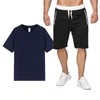 Mens Tracksuits Summer Cotton Linen Shirt Set Casual Outdoor 2piece Suit Andhome Clothes Pyjamas Comfy Breattable Beach Short Sleeve III 230724