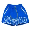 Rhude Mens Shorts Athletic Casual Mesh Short Men Womens High Quality Classic Beach Fashion Luxury Designer Street Hip Hop Couples U9RL