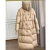 Piumino da donna Parka Stella del marchio di design con la stessa piuma d'oca bianca autunno e inverno uomo e donna coppia giacca con cappuccio in piumino HKD230725