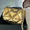 2023-bolsos de mujer bolsos de diseñador bolsos de hombro de cuero bolsos de hombro de moda monedero de oro bolsos de mano de lujo bolsos de mano clásicos con solapa china bolso de mensajero señora billetera 26 cm