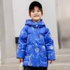 Giù cappotto ragazze addensare caldo giacca invernale casual parka outwear ragazzi impermeabile colletto alla coreana cappotto con cappuccio per bambini pane piumini HKD230725