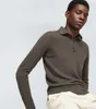 Loro * Piana Shirt Polos Designer Mens Superlight Baby Cashmere Polo Sweaters Fashion Winter Tops