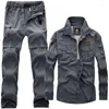 Men's Tracksuits Outdoors Overalls Military Uniform Special Forces Soldier Sets Militaire Tactics Paintball Clothing Men Combat Jacket Pants