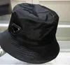 Pra Hats Bucket Hat Casquette Designer Stars with the Same Casual Outing Flat-top Small Brimmed Triangle Fashion Men Hats 2023