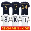 Mannen KIDS 2023 2024 Voetbalkits Vini Jr Modric Soccer Jerseys 23/24 Camiseta de Futbol Kroos Bellingham Camavinga Valverde Rodrygo Alaba Kid Footbal Kit