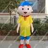 Nowy dorosły Characte Cute Boy Mascot Costume Halloween świąteczny sukienka Pełne ciało Props Kostium maskotki