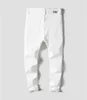 Jeans pour hommes Hommes Stretch Skinny Mode Casual Slim Fit Denim Pantalon Blanc Pantalon Mâle Marque Vêtements taille 27 36 230724