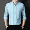Chemises décontractées pour hommes grande taille 5XL chemise d'affaires à carreaux classique à manches longues Slim Fit fête sociale vêtements de rue de haute qualité