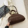 Evening Bags Top Brand Shoulder Bag Women Shell Clip Clutch Purse Winter Green Gold Silvery Black Coffee Handbag Designer Crossbody