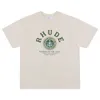 Rhude Casa De Campo t-shirt Lettre Imprimer Oversize High Street 100% Coton Meilleure Qualité Hommes Femmes Lâche T-shirt À Manches Courtes 18yv