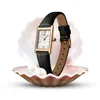 Kvinnors klockor Schweiz gjorde Watch for Women Luxury Brand I W Ultrathin Square Quartz Leather Strap Waterproof Reloj Mujer 230725