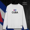 Mannen Truien Cuba Cubaanse CU CUB Heren Hoodie Truien Mannen Sweatshirt Streetwear Kleding Sportkleding Trainingspak Natie Vlag Lente 01