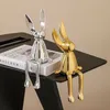 Dekorative Objekte Figuren Nordic Kreative Kaninchen Statue Home Wohnzimmer Dekoration Kawaii Dekor Schreibtisch Miniaturen für Innen Liebe Geschenk 230724