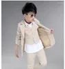 Clothing Sets Toddler Boys Three Pieces Coat And Vest Pants Wedding Clothes Roupas De Menino Kids 6BSET002