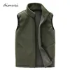 Gilets pour hommes DIMUSI Hommes Hiver Polaire Gilet Mâle Épais Chaud Gilet Outwear Casual Thermique Doux Hommes Coupe-Vent Veste Sans Manches YA720 230725