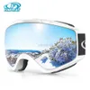 Skibril Findway Aldult Skibril Anti-condens 100% UV-bescherming Sneeuwbril OTG Design Overhelm Compatibel Skiën Snowboarden HKD230725