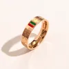 Designer Gift Ring Engagement Love Charm Ring Hoge kwaliteit roestvrijstalen ring Mode 2023 Nieuw sieraden Klassiek merk met stempelring