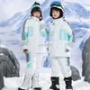 Down Coat -30 Degrés Enfants Ski Costume Ensemble pour Garçons Filles Ski Manteau Pantalon Waterprof Coupe-Vent Corée Style Enfants En Plein Air Snowboard Costumes Ensemble HKD230725