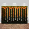 Background Material Indian Pooja Traditional Photography Background Hindu Puja Ganpati Mehndi Festival Background Tagetes erecta Granite Wedding Photos Banner