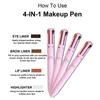 Augenbrauenverstärker 3 Stück 4-in-1-Augenbrauen-Make-up-Stift Multifunktionale Kosmetikstifte Wasserdichter Eyeliner-Augenbrauenstift Langlebige Textmarker-Werkzeuge 230725