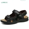 Sandals Camel Summer Leather Men's Sandals Trend Dual purpose Casual Beach Men's Flat Shoes Light Casual Shoes 230725