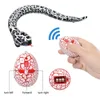 Electric/RC Animals Remote Control Snake Toy For Cat Kitten Egg-shaped Controller Rattlesnake Interactive Snake Cat Teaser Play RC Toy Game Pet Kid 230724