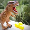 전기/RC 동물 대형 전기 공룡 장난감 산책 제트 공룡 세계와 기계적 음성 Tyrannosaurus rex 빛나는 계란 어린이 아기 선물 230724