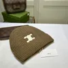 Siyah Lüks Beanies Tasarımcı Kafatası Kapakları Kadın Erkekler Jakquette Casquette Kış Dış Mekan Şapkası Başı Sıcak Kaşmir Örme Şapkalar