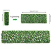 Decorative Flowers 40cm Faux Ivy Fencing Panel With LED Lights Artificial Hedges Expandable Fence Privacy Screen For Outdoor Garden
