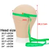 Perückenständer Alileader Canvas Block Poly Head Perückenherstellungskopf WeftWig Display Styling Mannequin Head Manikin Head Dryer20,5" 21"22,5"23inch 230724