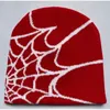 Gorro/boné de caveira gótico Y2K chapéu de malha americano retrô hip hop padrão de aranha chapéu quente para homens e mulheres com Harajuku moda casual chapéu Joker 230724