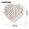 Table Runner Hand-woven Cotton Rope Love Heart Placemat Insulation Mat Bowl Tassels Mats Ins Fringed Coffee Pad #3D27