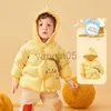 Down Coat Kids'Down Jacket Children's Winter Warm Cute Dinosaur Down Jacka Girl's Thicked Overalls Down Coat Boy's Windbreaker HKD230725