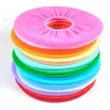 Warmer Toilet Seat Cover for Bathroom Products Pedestal Pan Cushion Pads Lycra Use In O-shaped Flush Comfortable Toilet Random2553