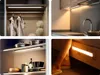 Veilleuses Ultra-mince lumière Led sous armoire capteur de mouvement placard magnétique USB Rechargeable cuisine éclairage lampe